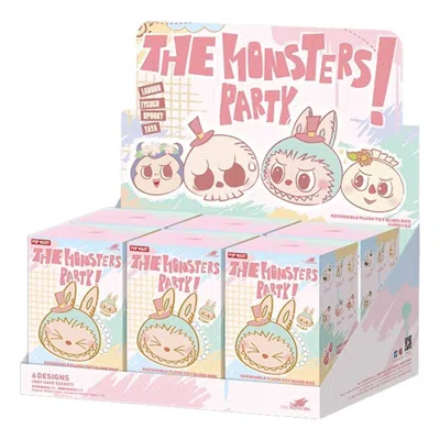 Pop Mart The Monsters Labubu Party Reversible Pendant Sealed Case (6 Blind Boxes) In Multi