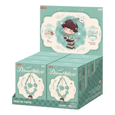 Pop Mart Dimoo Crush On Coffee Phone Charm Sealed Case (6 Blind Boxes) In Green