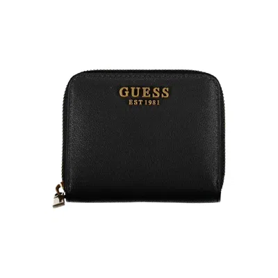 Guess Jeans Black Polyethylene Wallet In Black