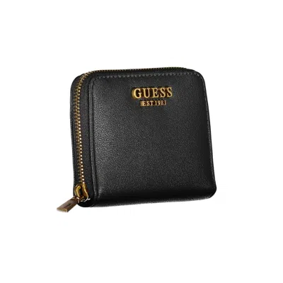 Guess Jeans Black Polyethylene Wallet In Black