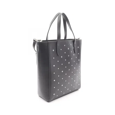 Pre-owned Jimmy Choo Black Leather Tote Bag ()