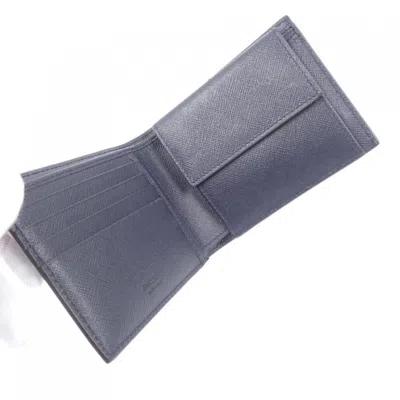 Pre-owned Jimmy Choo Navy Leather Wallet (bi-fold) () In Blue