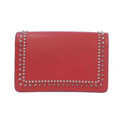 Pre-owned Jimmy Choo Red Color Leather Shoulder Bag ()