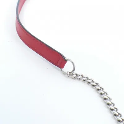 Pre-owned Jimmy Choo Red Color Leather Shoulder Bag ()