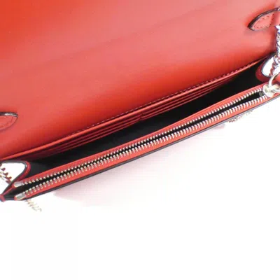 Pre-owned Jimmy Choo Red Color Leather Shoulder Bag ()