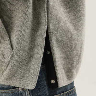 1989 Studio Knitted Hoodie With Hood And Kangaroo Pocket In Gray