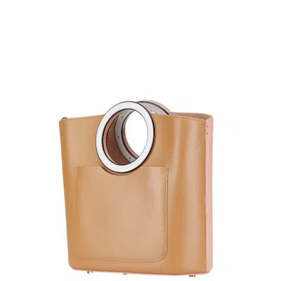 Pre-owned Kate Spade Brown Pink Leather Handbag Shoulder Bag ()