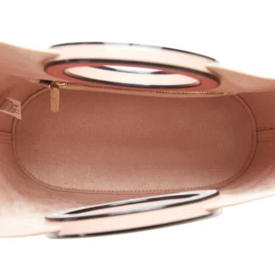 Pre-owned Kate Spade Brown Pink Leather Handbag Shoulder Bag ()
