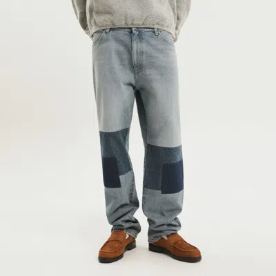 1989 Studio Smart Denim Pants Patches In Blue
