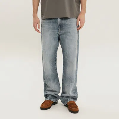 1989 Studio Rhodesian Pants In Stone Blue Denim In Gray