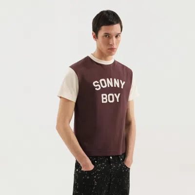 1989 Studio Boy Graphic Print Crew Neck T-shirt In Brown