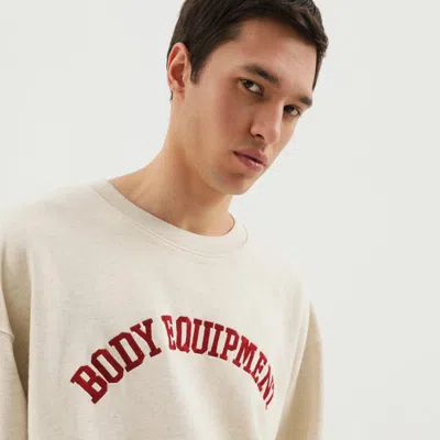 1989 Studio Crew Neck Embroidered Text Long Sleeves In Neutral