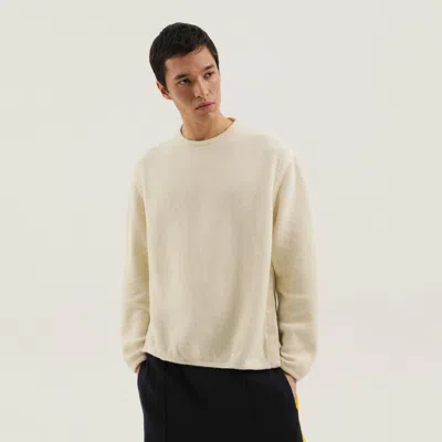1989 Studio Ribbed Sweater With Slits And Button Detail In Neutral