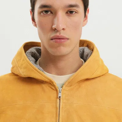 1989 Studio Suede Hoodie With Hood And Pockets In Yellow