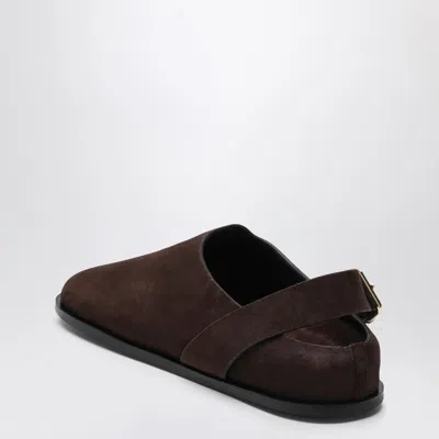 A.emery 20mm Louis Suede Clogs In Burgundy
