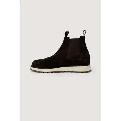 Liu •jo Liu Jo Brown Suede Leather Men's Boot In Brown