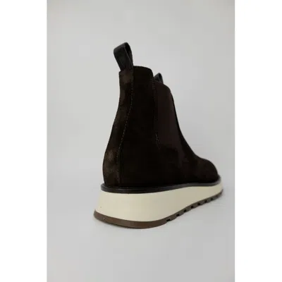 Liu •jo Liu Jo Brown Suede Leather Men's Boot In Brown