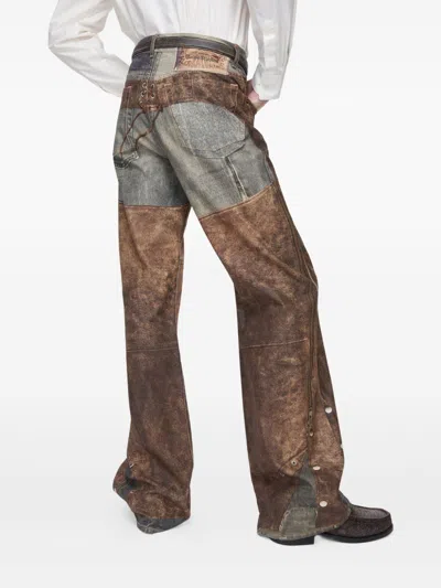 Acne Studios Men Regular Pantalone In Brown
