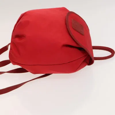 Pre-owned Loewe Red Nylon Backpack Bag ()