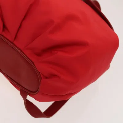 Pre-owned Loewe Red Nylon Backpack Bag ()