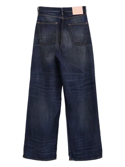 Acne Studios Men Wide-leg Denim Jeans In Blue