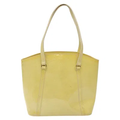 Pre-owned Louis Vuitton Avalon Beige Patent Leather Tote Bag ()