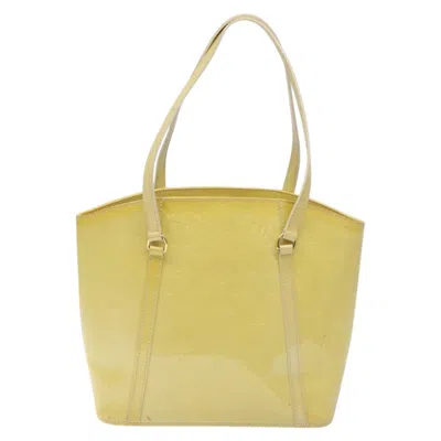 Pre-owned Louis Vuitton Avalon Beige Patent Leather Tote Bag ()