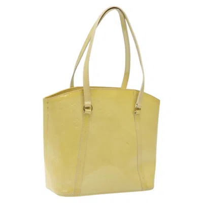 Pre-owned Louis Vuitton Avalon Beige Patent Leather Tote Bag ()