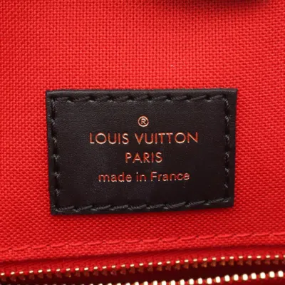 Pre-owned Louis Vuitton Beige Brown Coated Canvas Leather Tote Bag ()