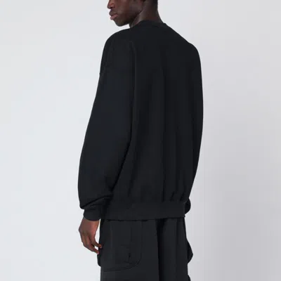 Y-3 Adidas Y 3 Black Crewneck Sweatshirt With Logo In Black