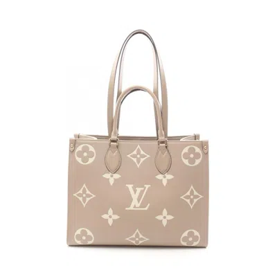 Pre-owned Louis Vuitton Beige Ivory Monogram Empreinte Tote Bag ()