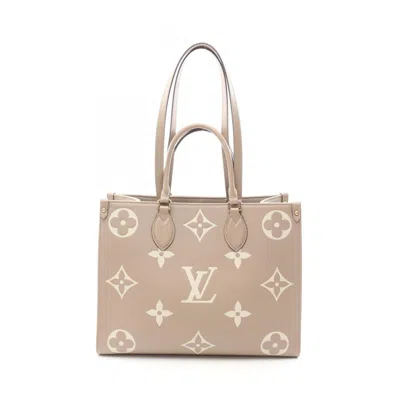 Pre-owned Louis Vuitton Beige Ivory Monogram Empreinte Tote Bag ()