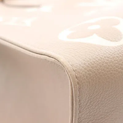 Pre-owned Louis Vuitton Beige Ivory Monogram Empreinte Tote Bag ()