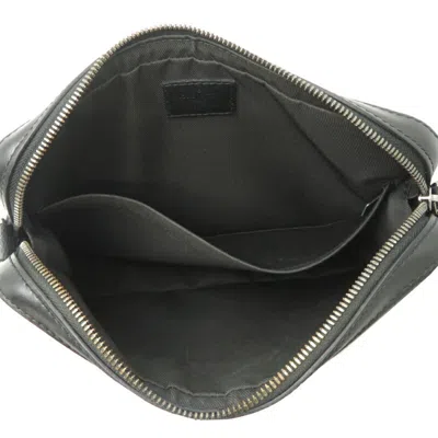 Pre-owned Louis Vuitton Black Gray Monogram Eclipse Monogram Eclipse Monogram Reverse Pouch Shoulder Bag (pre-
