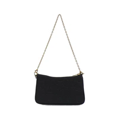 Pre-owned Louis Vuitton Black Leather Pouch Shoulder Bag ()