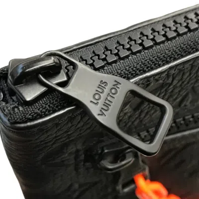Pre-owned Louis Vuitton Black Monogram Orange Monogram Clutch Bag ()