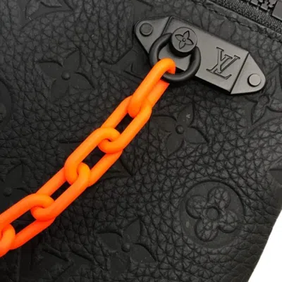 Pre-owned Louis Vuitton Black Monogram Orange Monogram Clutch Bag ()