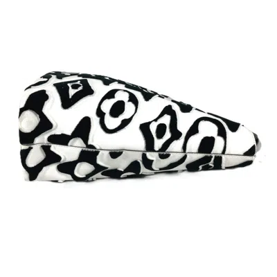 Pre-owned Louis Vuitton Black White Coated Canvas Shoulder Bag Tote Bag ()