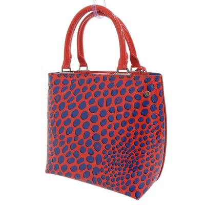 Pre-owned Louis Vuitton Blue Red Color Vernis Leather Tote Bag ()