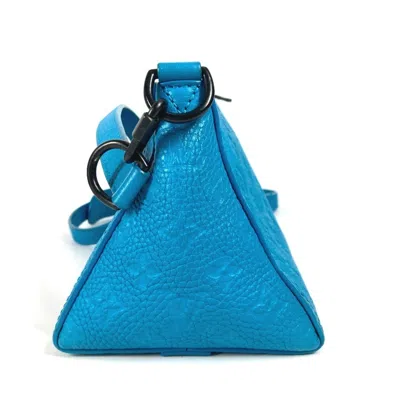 Pre-owned Louis Vuitton Blue Turquoise Monogram Empreinte Pochette Shoulder Bag ()