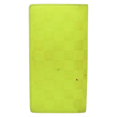 Pre-owned Louis Vuitton Brazza Green Leather Wallet  ()