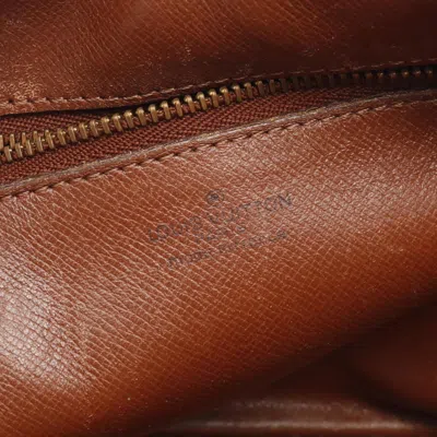 Pre-owned Louis Vuitton Brown Coated Canvas Leather Clutch Bag ()