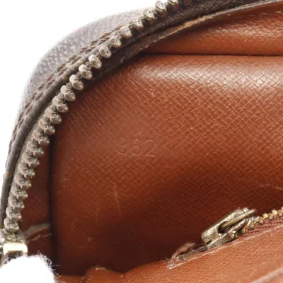 Pre-owned Louis Vuitton Brown Coated Canvas Leather Clutch Bag ()