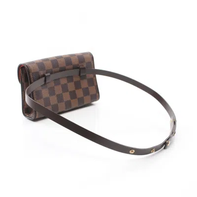 Pre-owned Louis Vuitton Brown Ebene Coated Canvas Leather Fanny Pack Sling Bag ()
