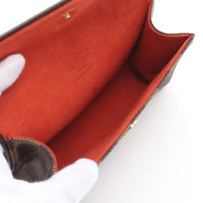 Pre-owned Louis Vuitton Brown Ebene Coated Canvas Leather Fanny Pack Sling Bag ()