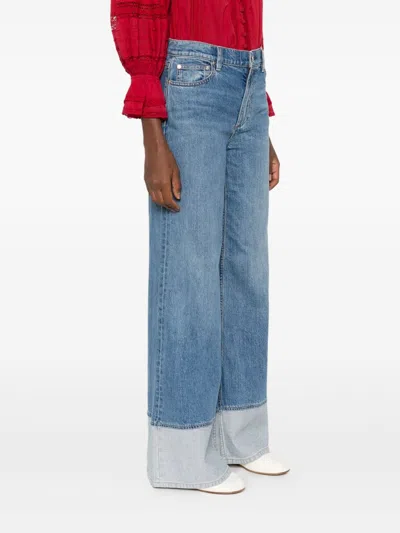 Alice And Olivia Alice + Olivia Wilson Wide-leg Denim Jeans In Blue