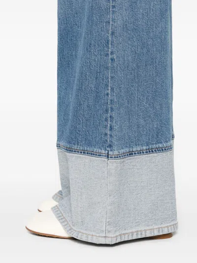 Alice And Olivia Alice + Olivia Wilson Wide-leg Denim Jeans In Blue
