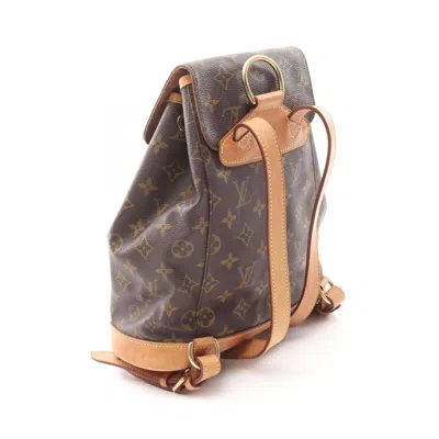 Pre-owned Louis Vuitton Brown Monogram Coated Canvas Backpack ()