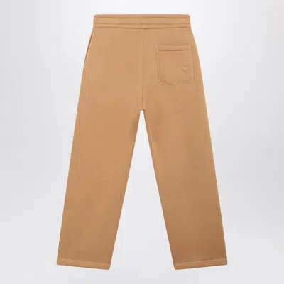 Ami Alexandre Mattiussi Ami Paris Camel Ami Paris De Coeur Joggers In Brown