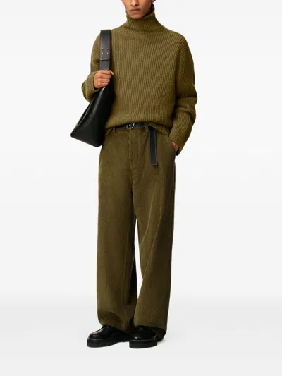 Ami Alexandre Mattiussi Ami Paris Bronze Corduroy Trousers Men In Multi